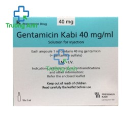 Gentamicin Kabi 40mg/ml - Thuốc điều trị nhiễm khuẩn hiệu quả